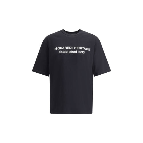 Dsquared² Black Cotton T-Shirt - Luxury Boutique Co
