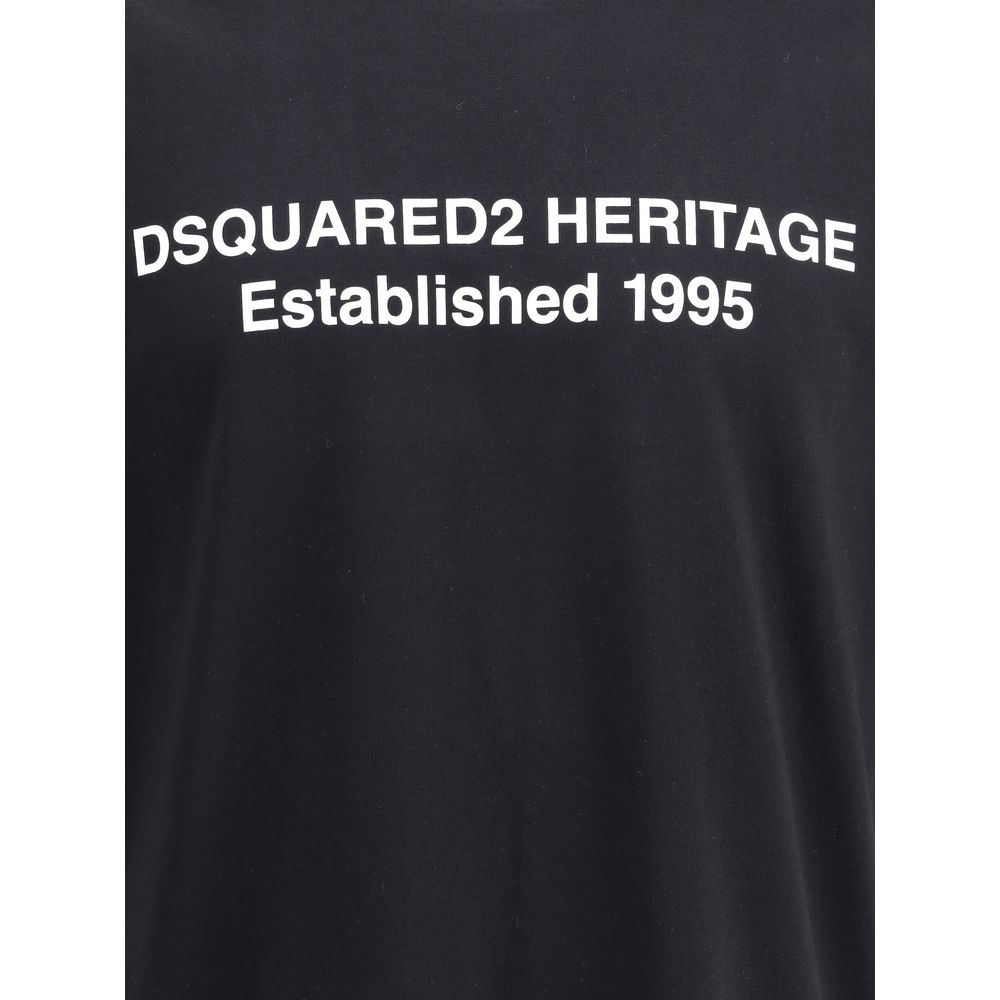 Dsquared² Black Cotton T-Shirt - Luxury Boutique Co