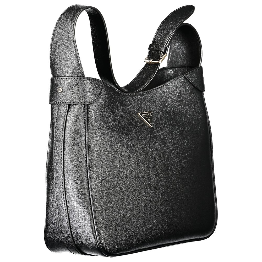 Guess Jeans Black Polyurethane Women Handbag - Luxury Boutique Co
