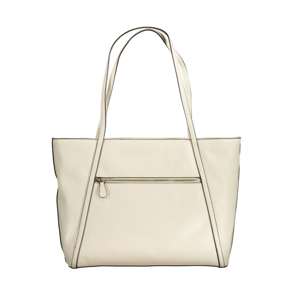 Guess Jeans Beige Polyurethane Women Handbag - Luxury Boutique Co