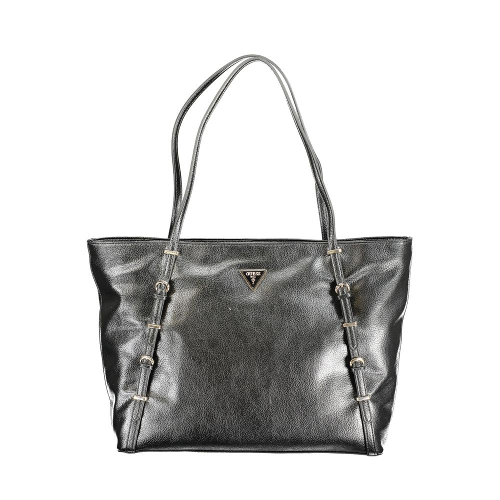 Guess Jeans Black Polyurethane Women Handbag - Luxury Boutique Co