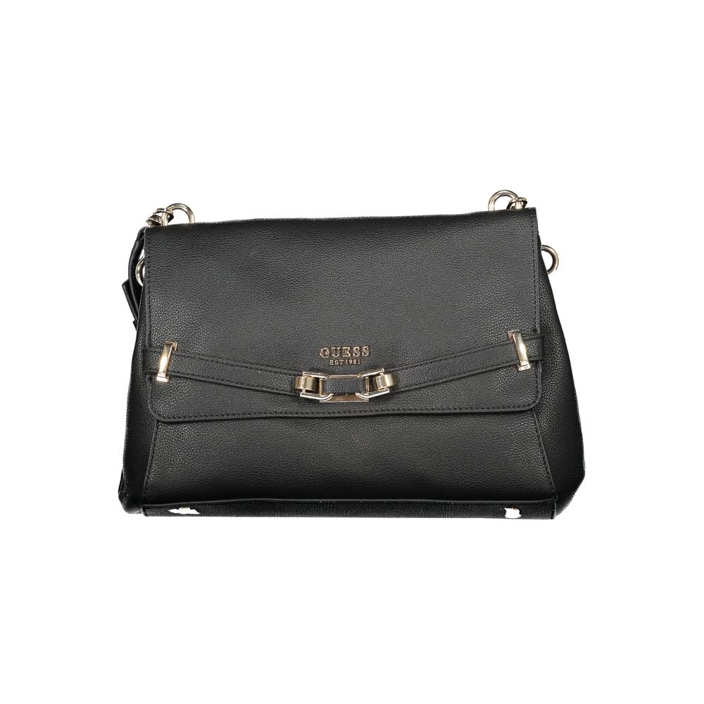 Guess Jeans Black Polyurethane Women's Handbag - Luxury Boutique Co