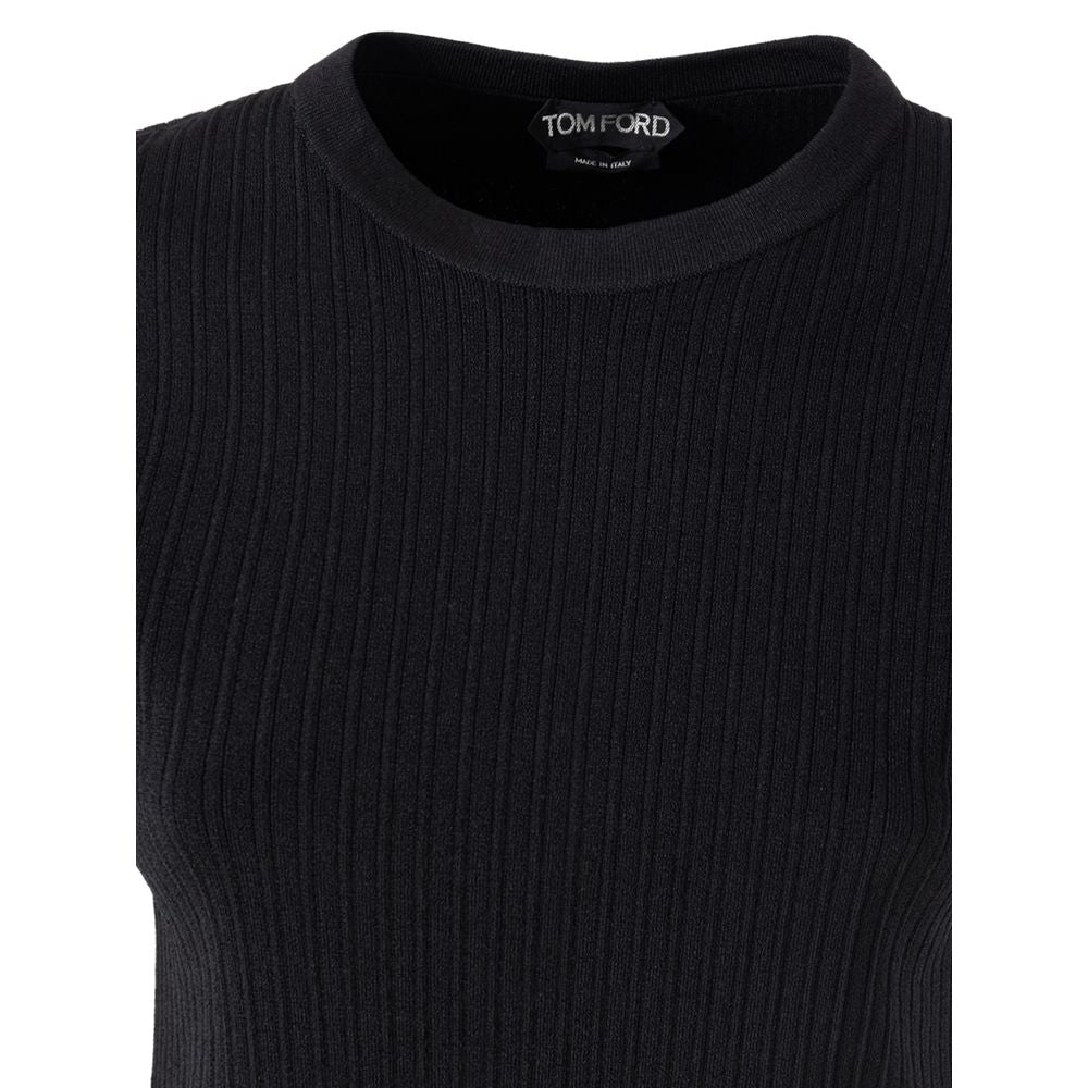 Tom Ford Black Silk T-Shirt - Luxury Boutique Co