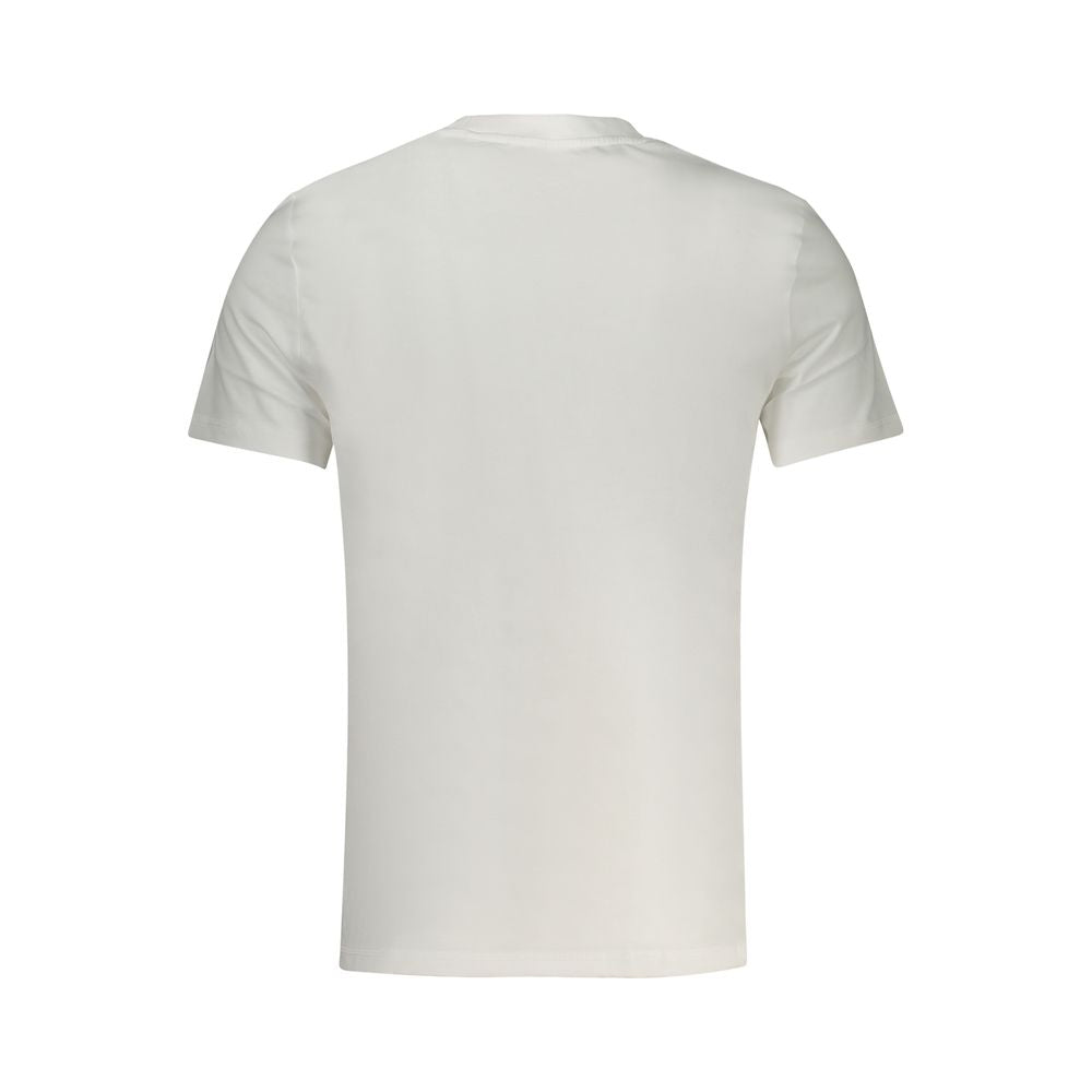 Guess Jeans Bianco Cotton Men T-Shirt - Luxury Boutique Co