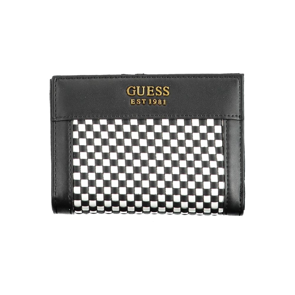 Guess Jeans Black Polyurethane Women Wallet - Luxury Boutique Co