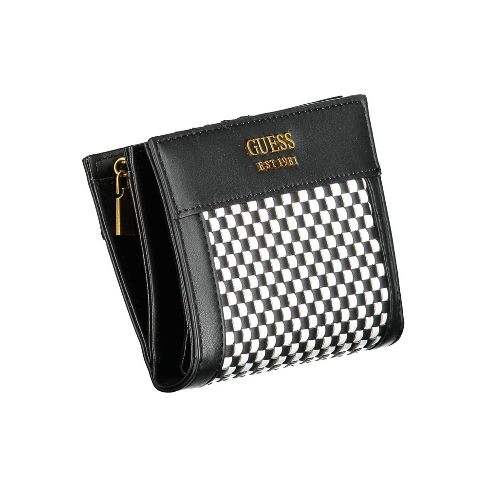 Guess Jeans Black Polyurethane Women Wallet - Luxury Boutique Co