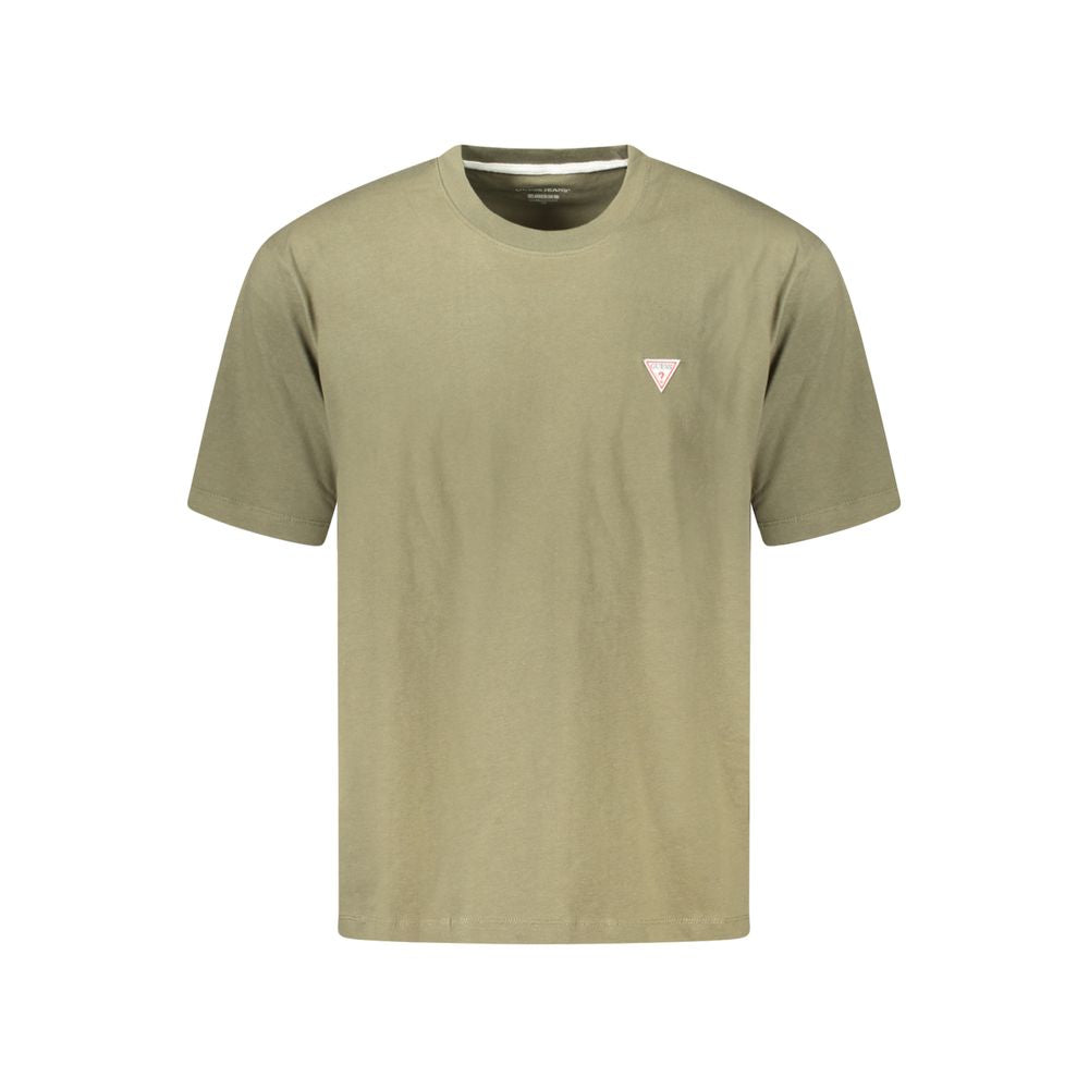 Guess Jeans Verde Cotton Male T-Shirt - Luxury Boutique Co