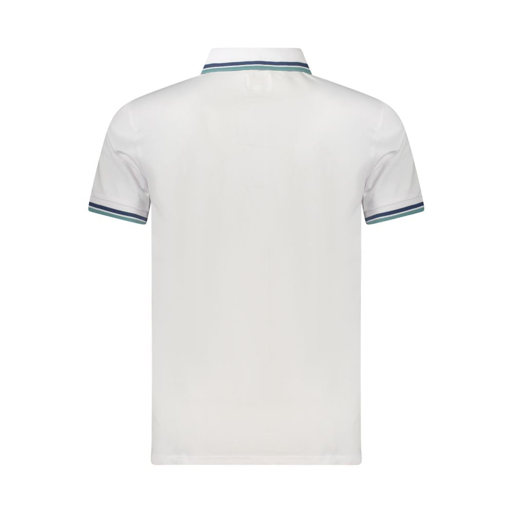 Guess Jeans White Cotton Men's Polo Shirt - Luxury Boutique Co