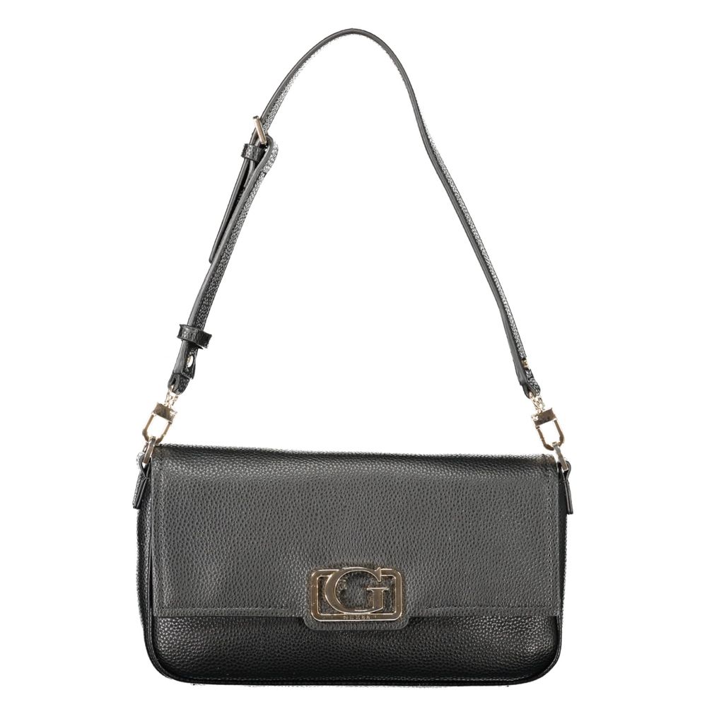 Guess Jeans Nero Poliuretano Women Handbag - Luxury Boutique Co