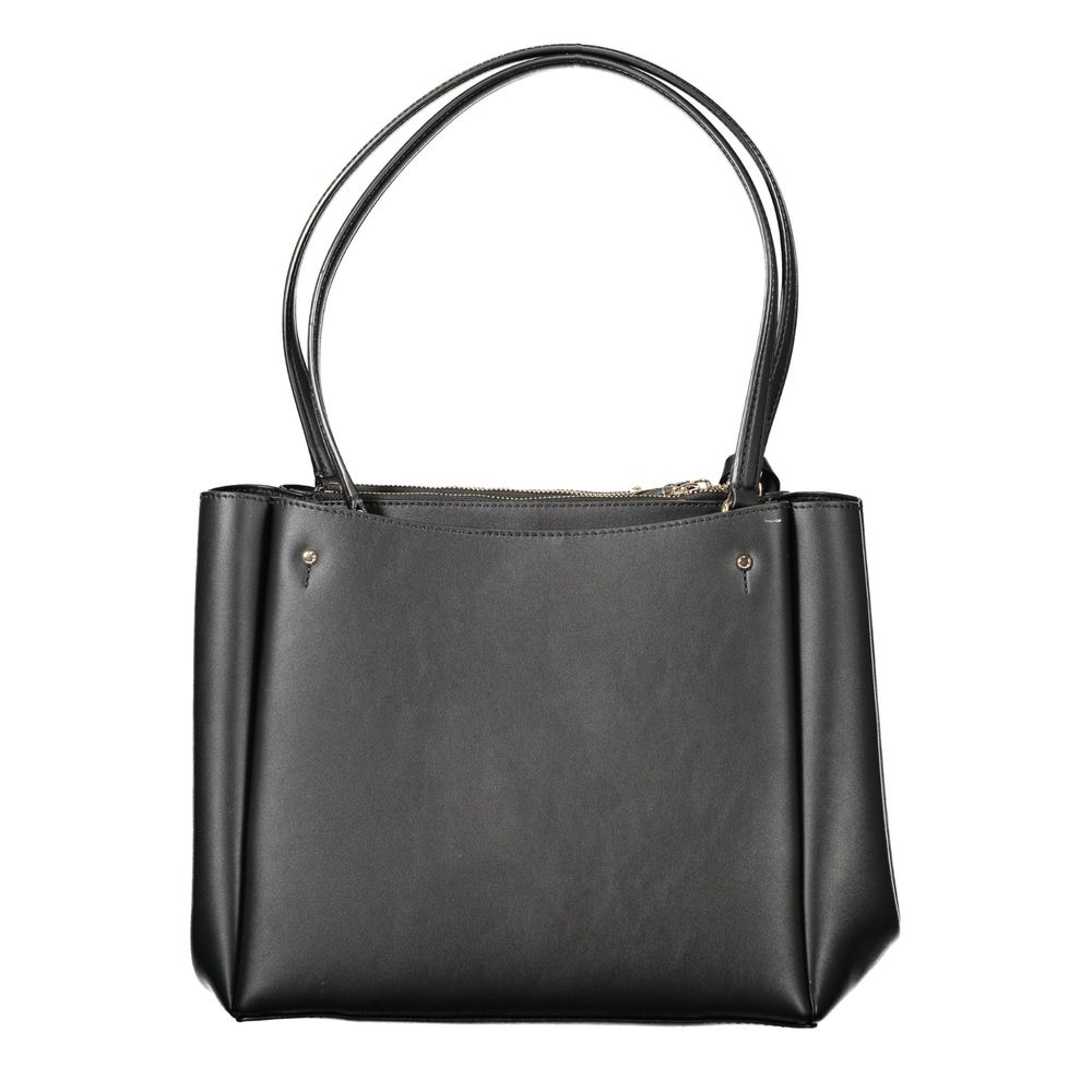 Guess Jeans Nero Poliuretano Women Handbag - Luxury Boutique Co