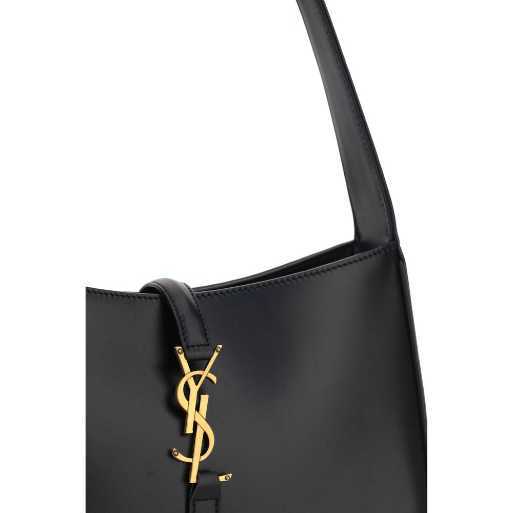 Saint Laurent Black Calf Leather Bos Taurus Handbag - Luxury Boutique Co
