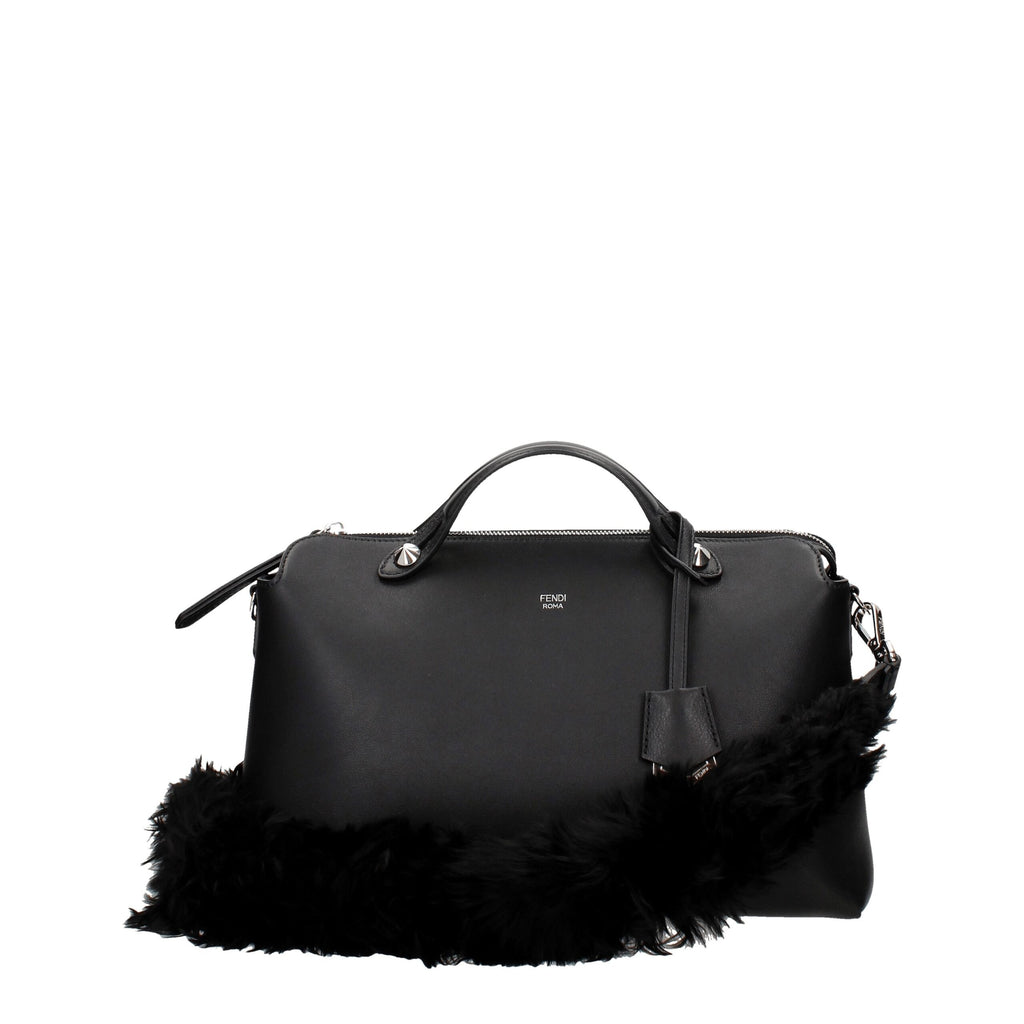 Fendi Black Leather Shoulder Bag - Luxury Boutique Co