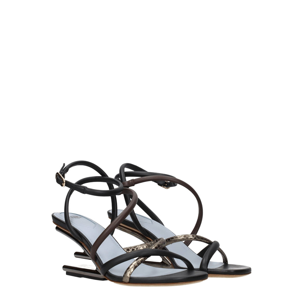 Fendi Multicolor Leather Sandals - Luxury Boutique Co