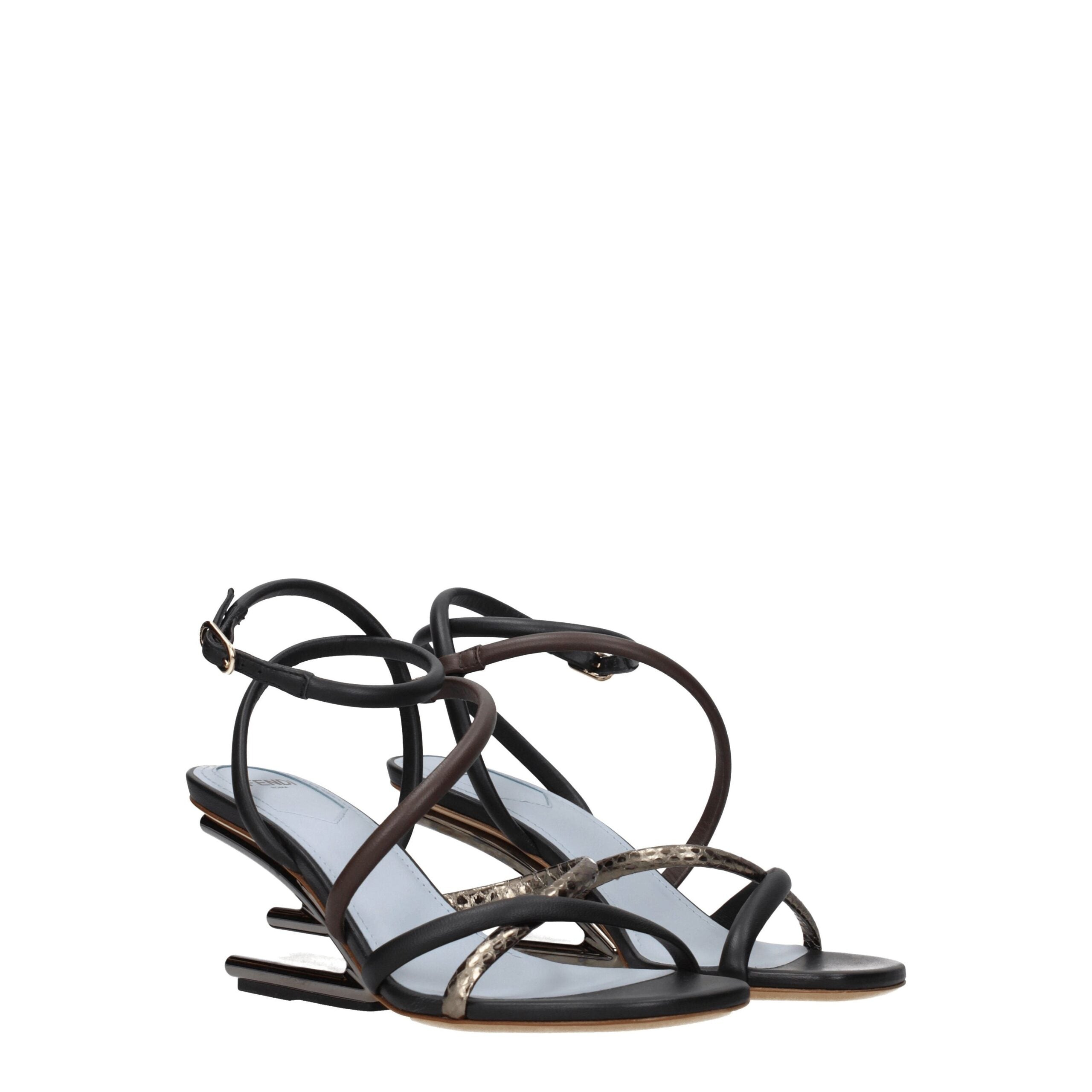 Fendi Multicolor Leather Sandals - Luxury Boutique Co