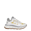 Versace White Fabric Athletic Sneakers - Luxury Boutique Co