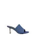 Givenchy Blue Fabric Platform Sandals - Luxury Boutique Co