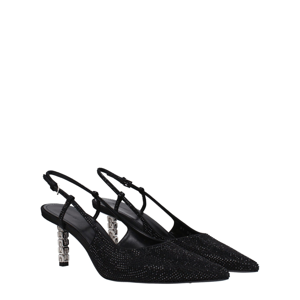 Givenchy Black Fabric High Heel Pumps - Luxury Boutique Co