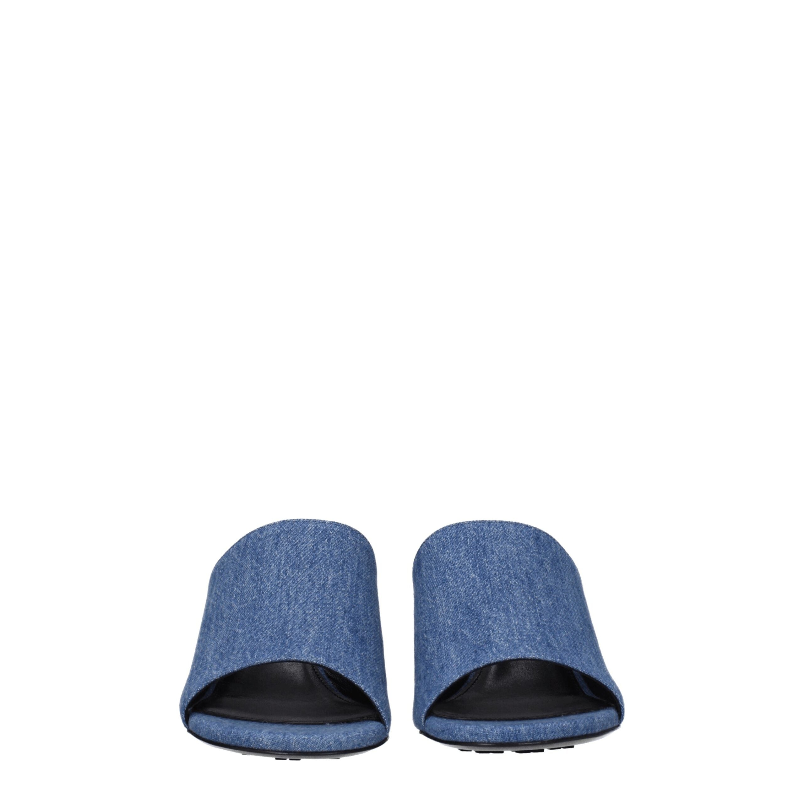 Givenchy Blue Fabric Platform Sandals - Luxury Boutique Co