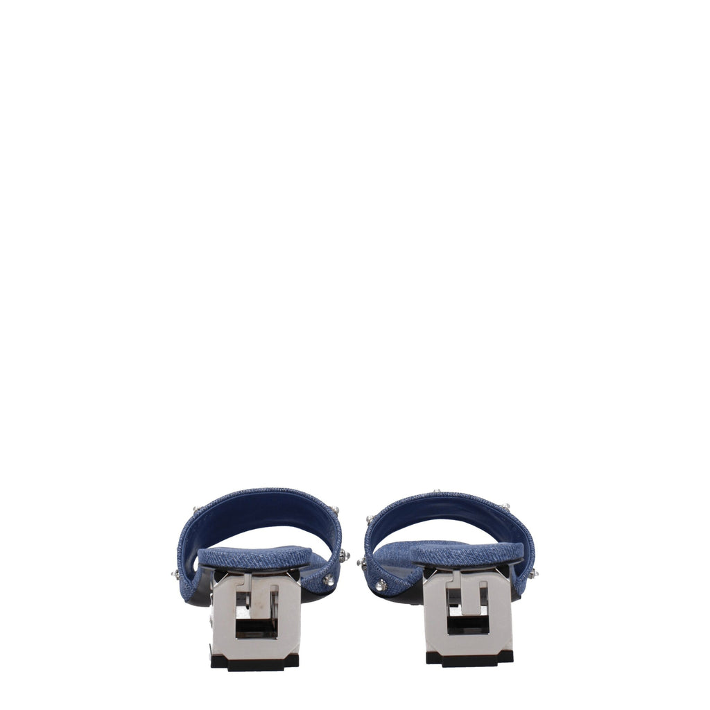 Givenchy Blue Fabric Sandals - Luxury Boutique Co