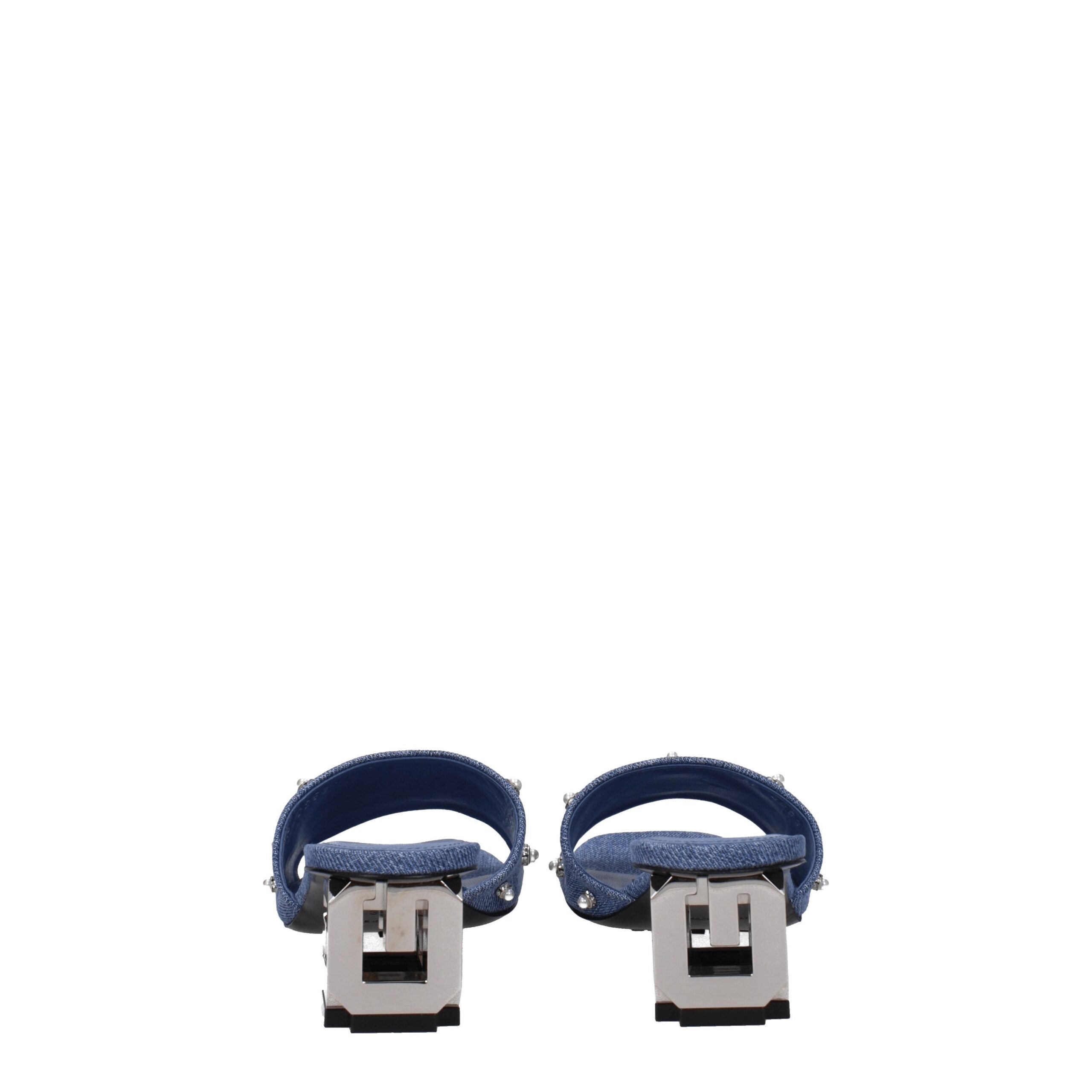 Givenchy Blue Fabric Sandals - Luxury Boutique Co