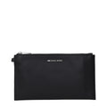 Michael Kors Black Leather Clutch Bag - Luxury Boutique Co