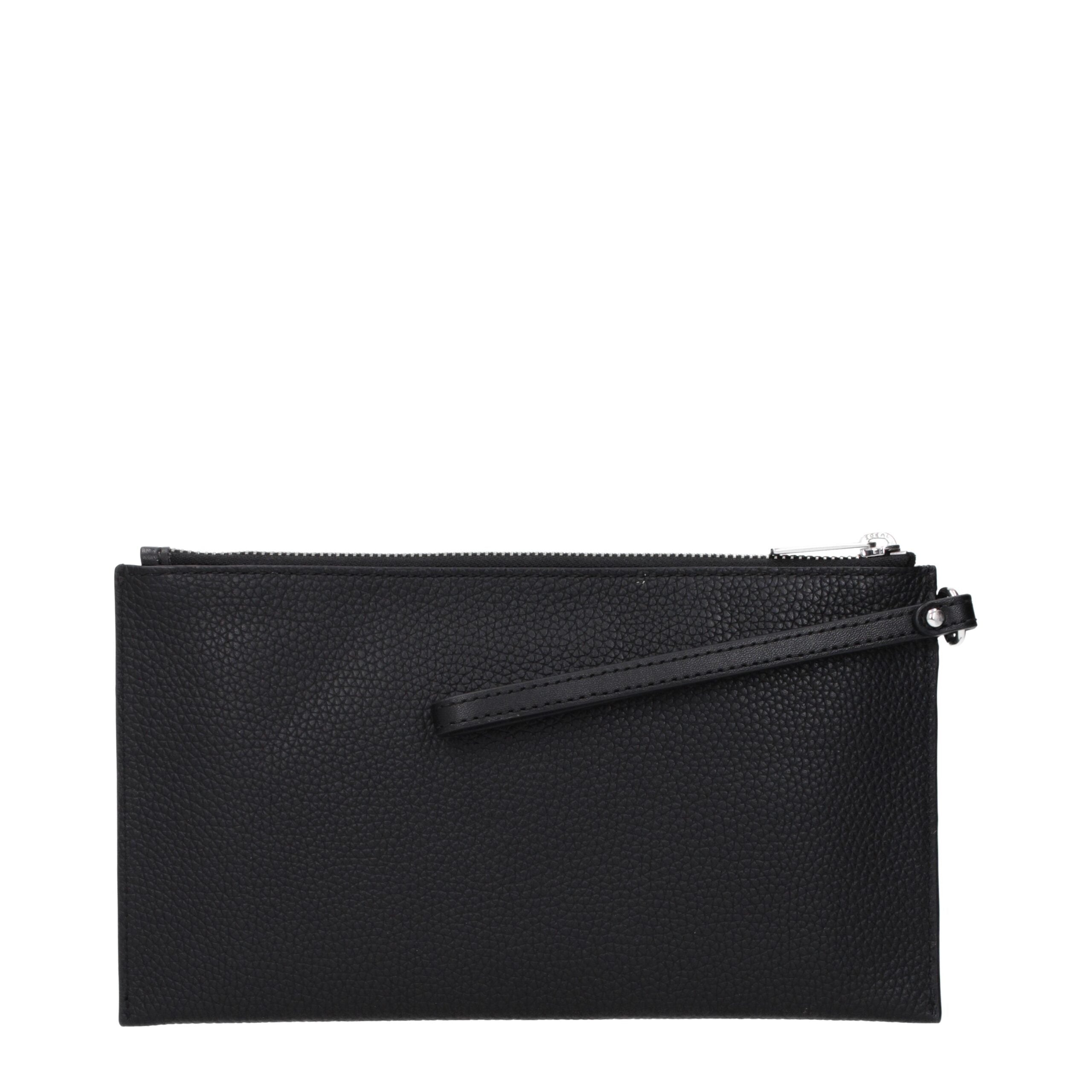 Michael Kors Black Leather Clutch Bag - Luxury Boutique Co