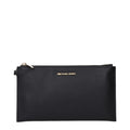 Michael Kors Black Leather Clutch Bag - Luxury Boutique Co