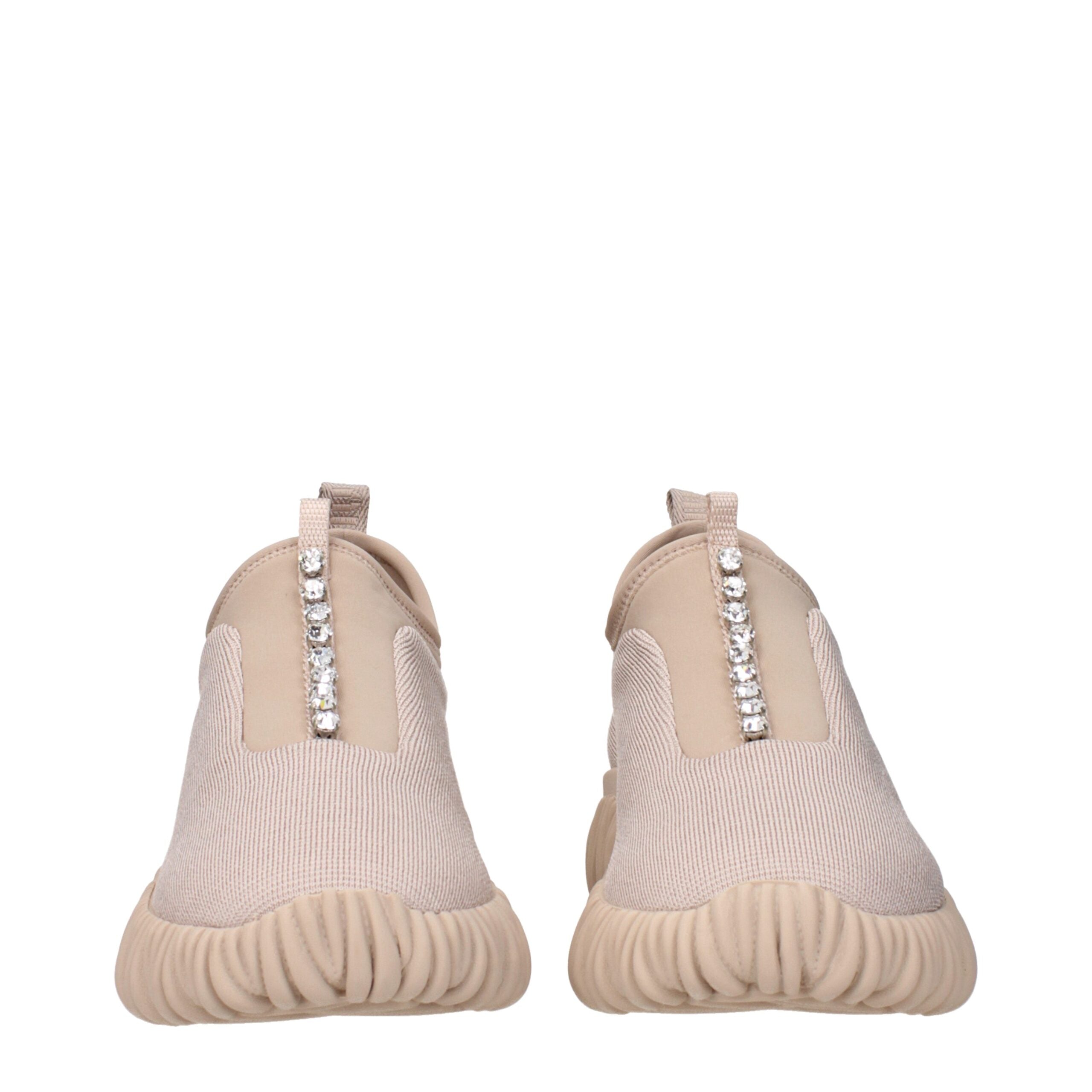 Miu Miu Beige Fabric Sneakers - Luxury Boutique Co