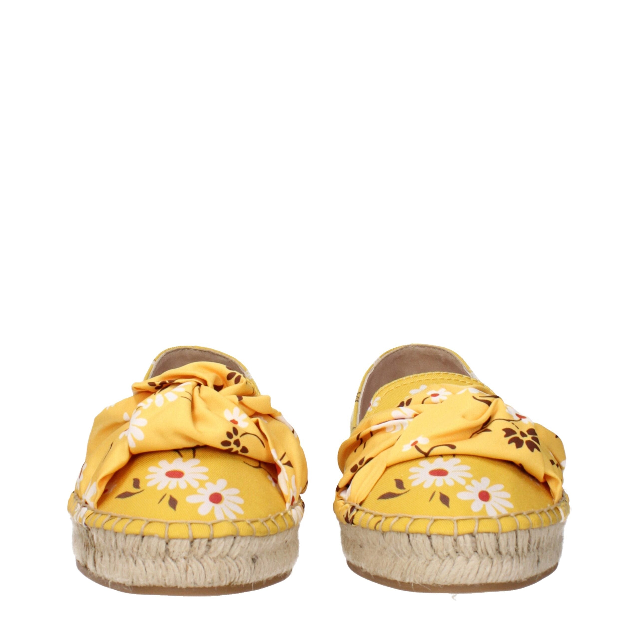 Miu Miu Yellow Fabric Espadrilles - Luxury Boutique Co