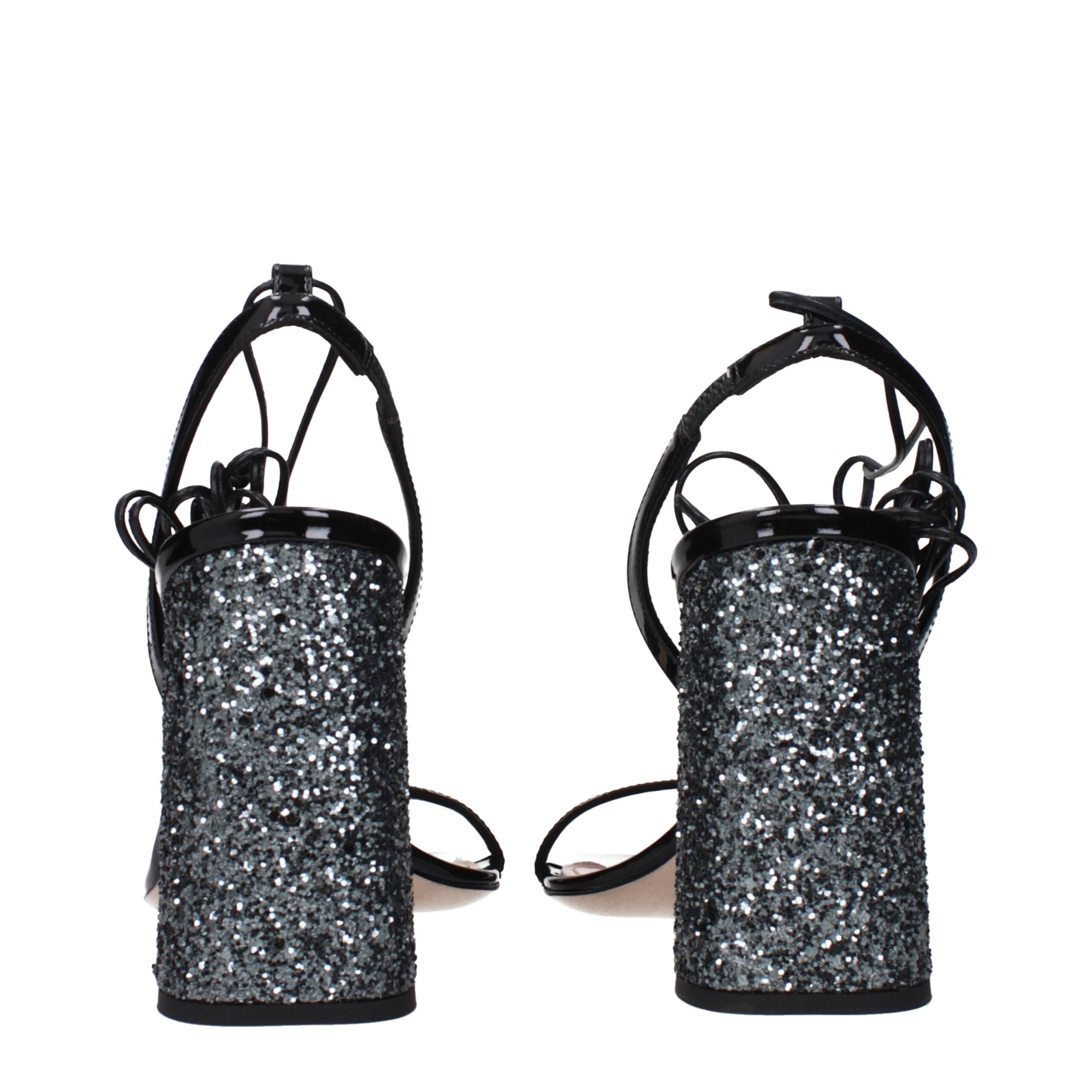 Miu Miu Black Leather Platform Sandals - Luxury Boutique Co