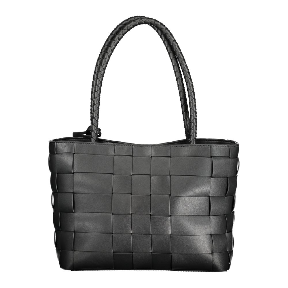 Guess Jeans Nero Poliuretano Women Handbag - Luxury Boutique Co