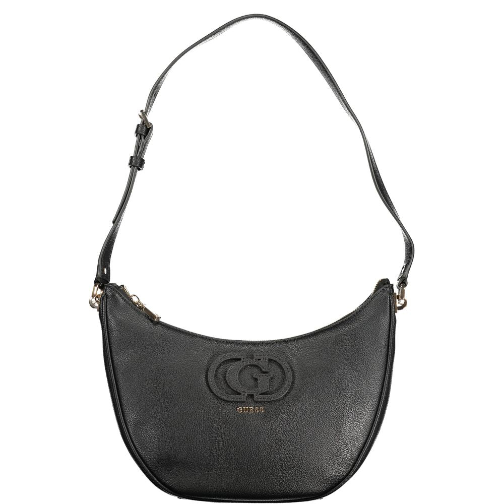 Guess Jeans Nero Poliuretano Women Handbag - Luxury Boutique Co