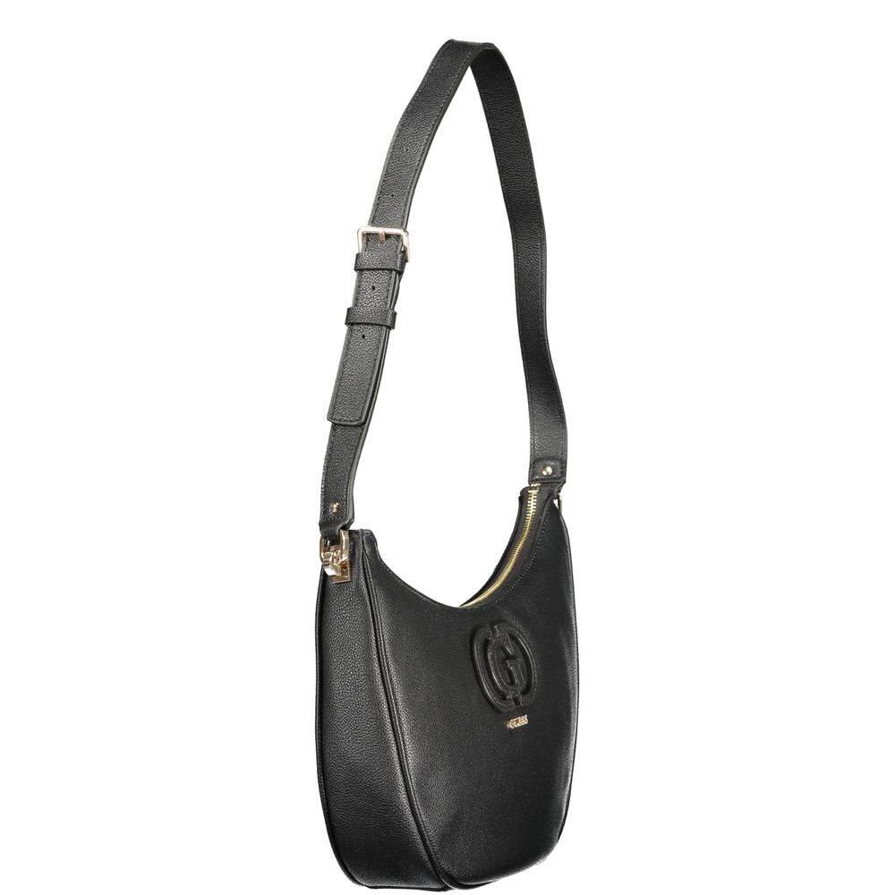 Guess Jeans Nero Poliuretano Women Handbag - Luxury Boutique Co