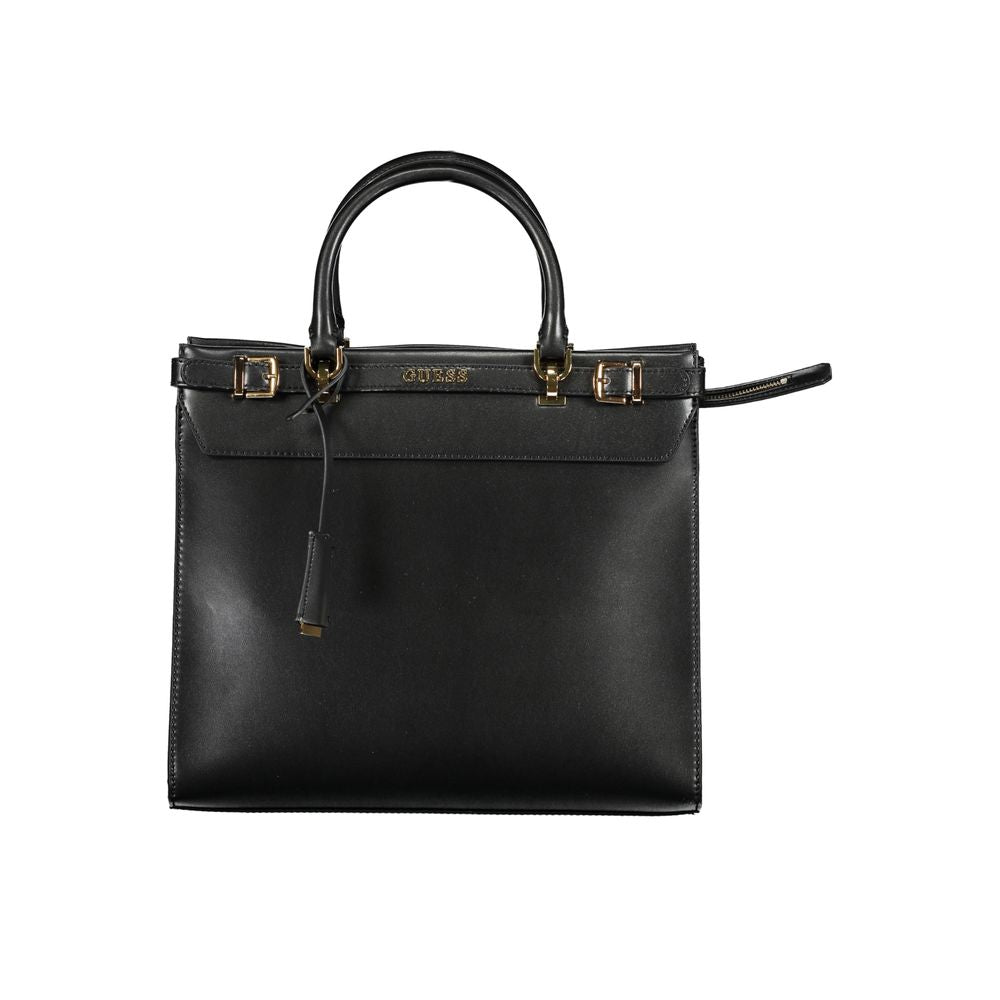 Guess Jeans Black Polyurethane Women Handbag - Luxury Boutique Co
