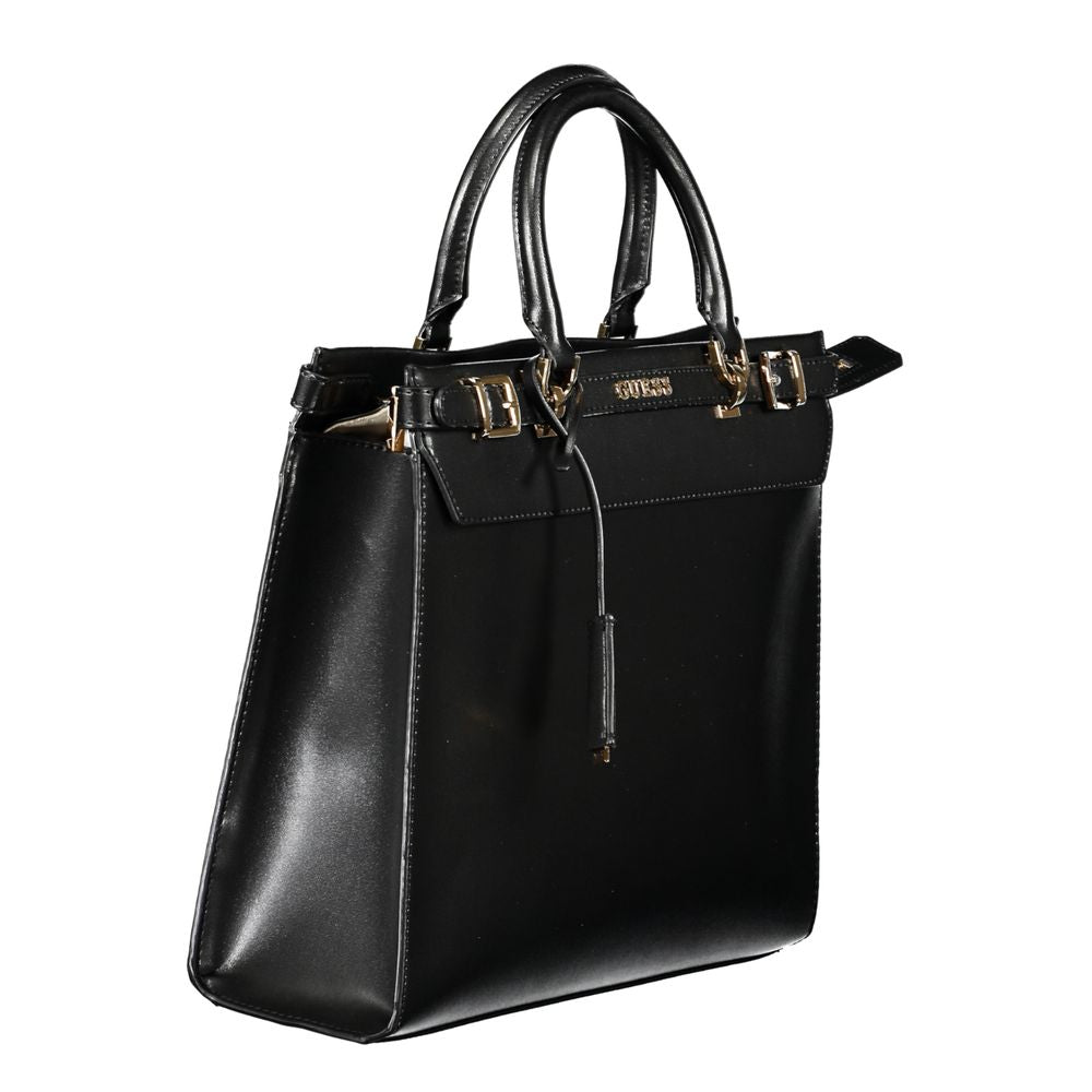 Guess Jeans Black Polyurethane Women Handbag - Luxury Boutique Co