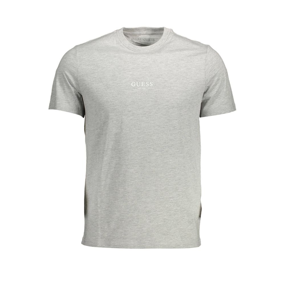 Guess Jeans Grigio Organic Cotton Men T-Shirt - Luxury Boutique Co