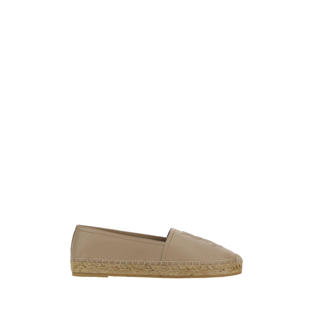 Saint Laurent Beige Lamb Ovis Aries Aries Espadrilles - Luxury Boutique Co