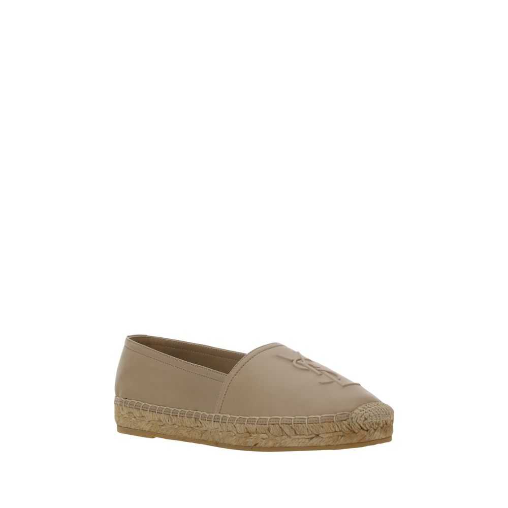 Saint Laurent Beige Lamb Ovis Aries Aries Espadrilles - Luxury Boutique Co