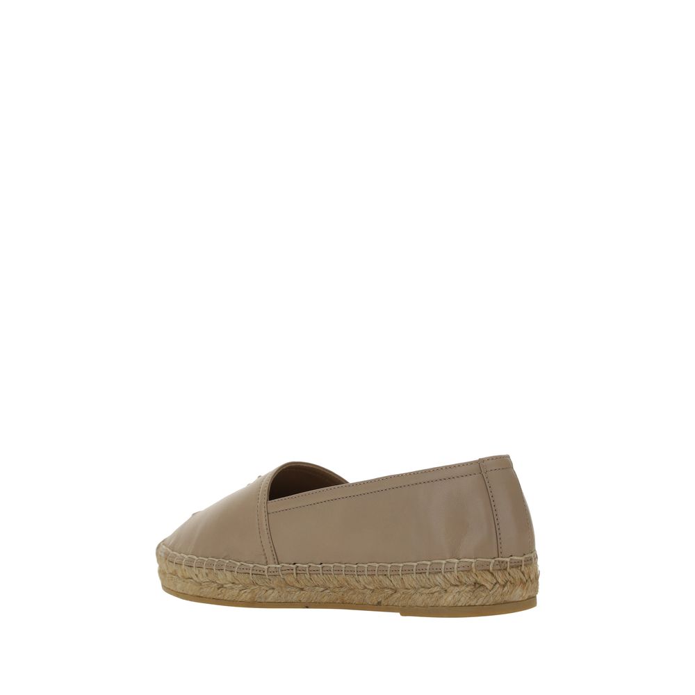 Saint Laurent Beige Lamb Ovis Aries Aries Espadrilles - Luxury Boutique Co