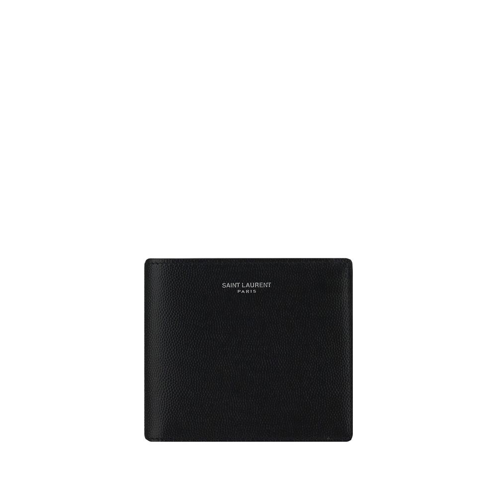 Saint Laurent Black Calf Leather Bos Taurus Wallet - Luxury Boutique Co