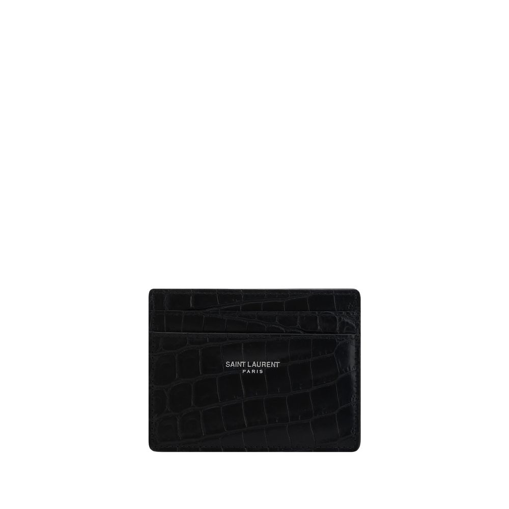 Saint Laurent Black Calf Leather Bos Taurus Wallet - Luxury Boutique Co