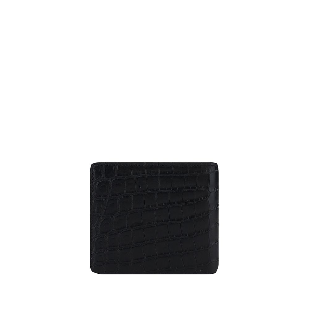 Saint Laurent Black Calf Leather Bos Taurus Wallet - Luxury Boutique Co