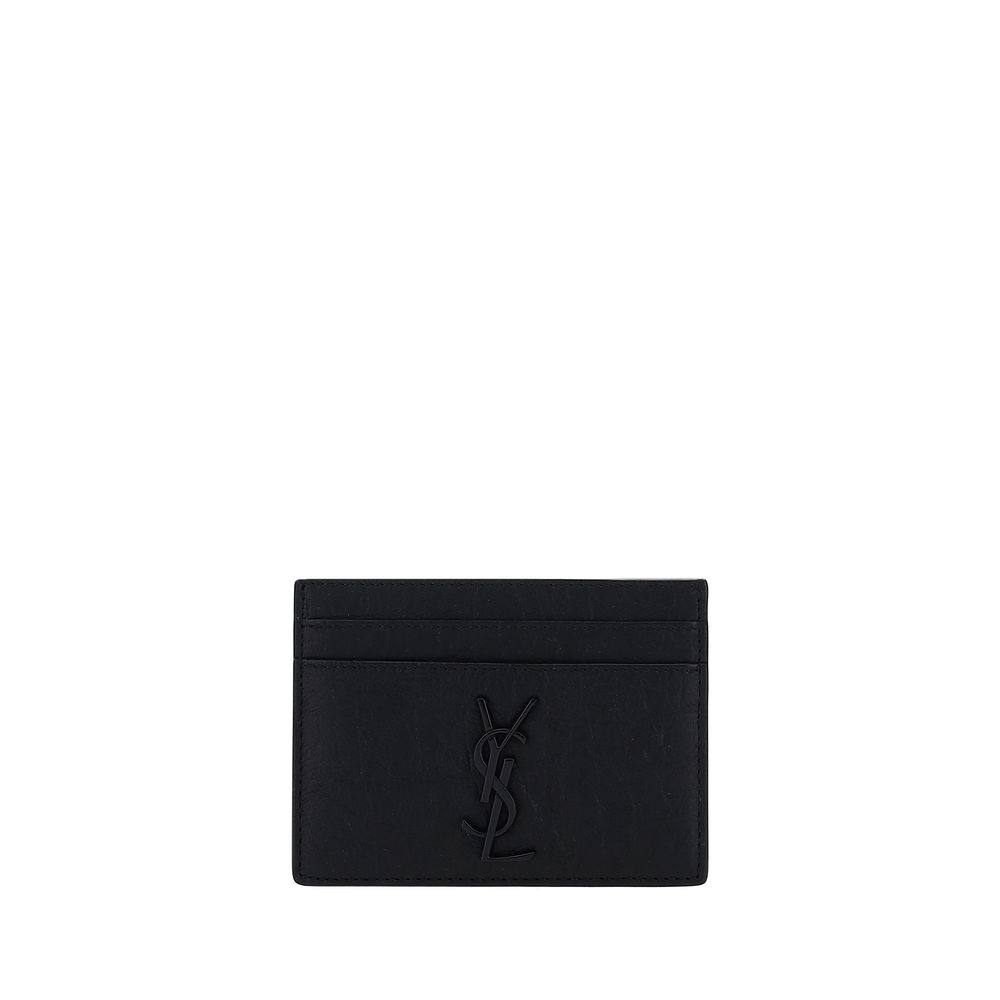 Saint Laurent Black Goatskin Wallet - Luxury Boutique Co