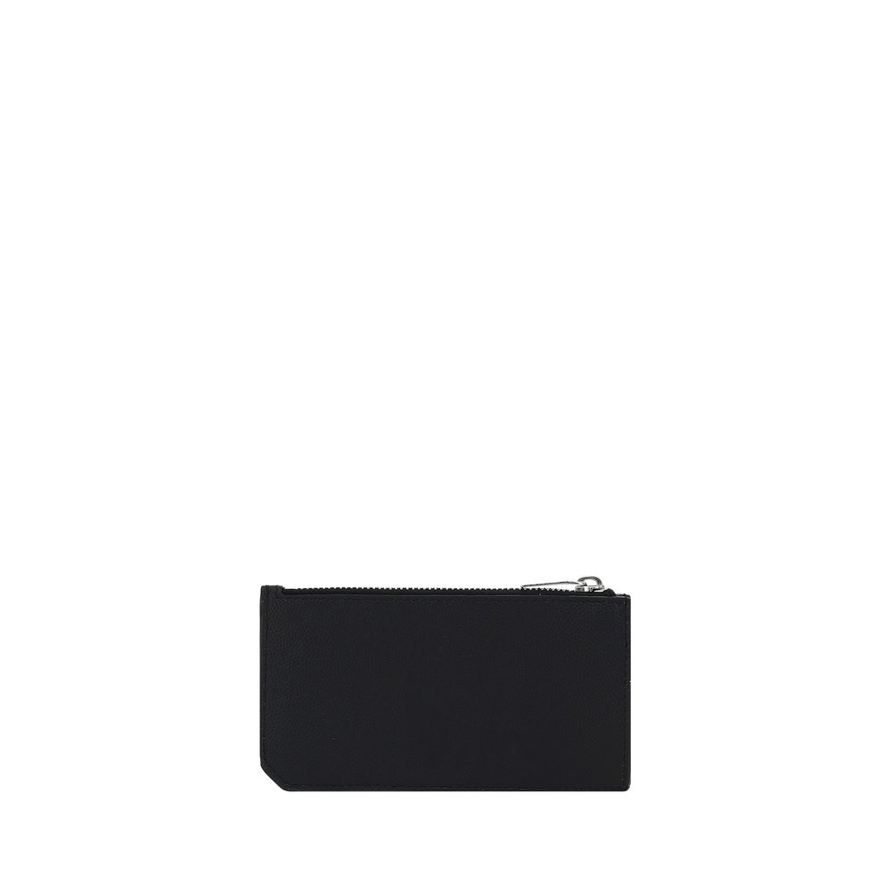 Saint Laurent Black Calf Leather Bos Taurus Wallet - Luxury Boutique Co
