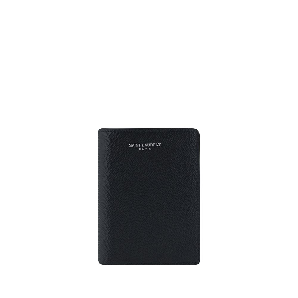 Saint Laurent Black Calf Leather Bos Taurus Wallet - Luxury Boutique Co