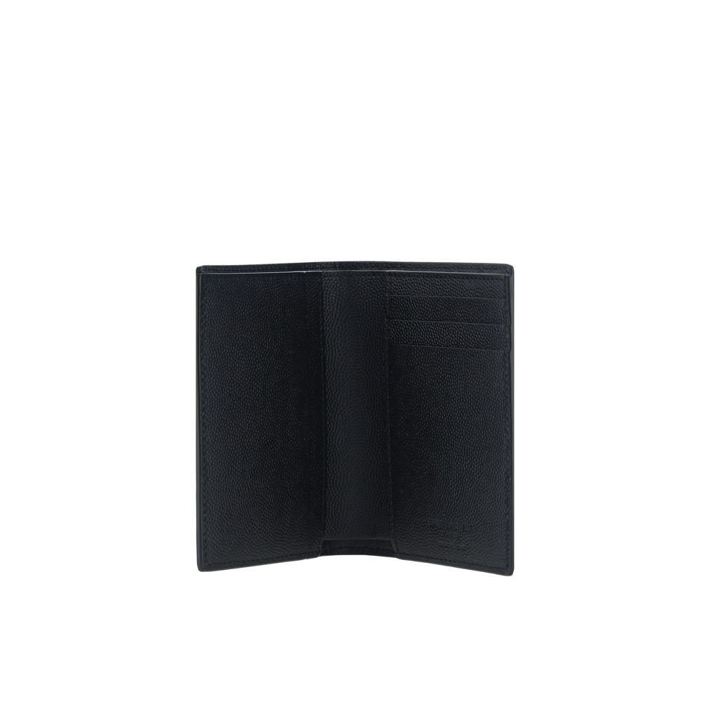 Saint Laurent Black Calf Leather Bos Taurus Wallet - Luxury Boutique Co