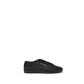Saint Laurent Black Calf Leather Bos Taurus Sneakers - Luxury Boutique Co