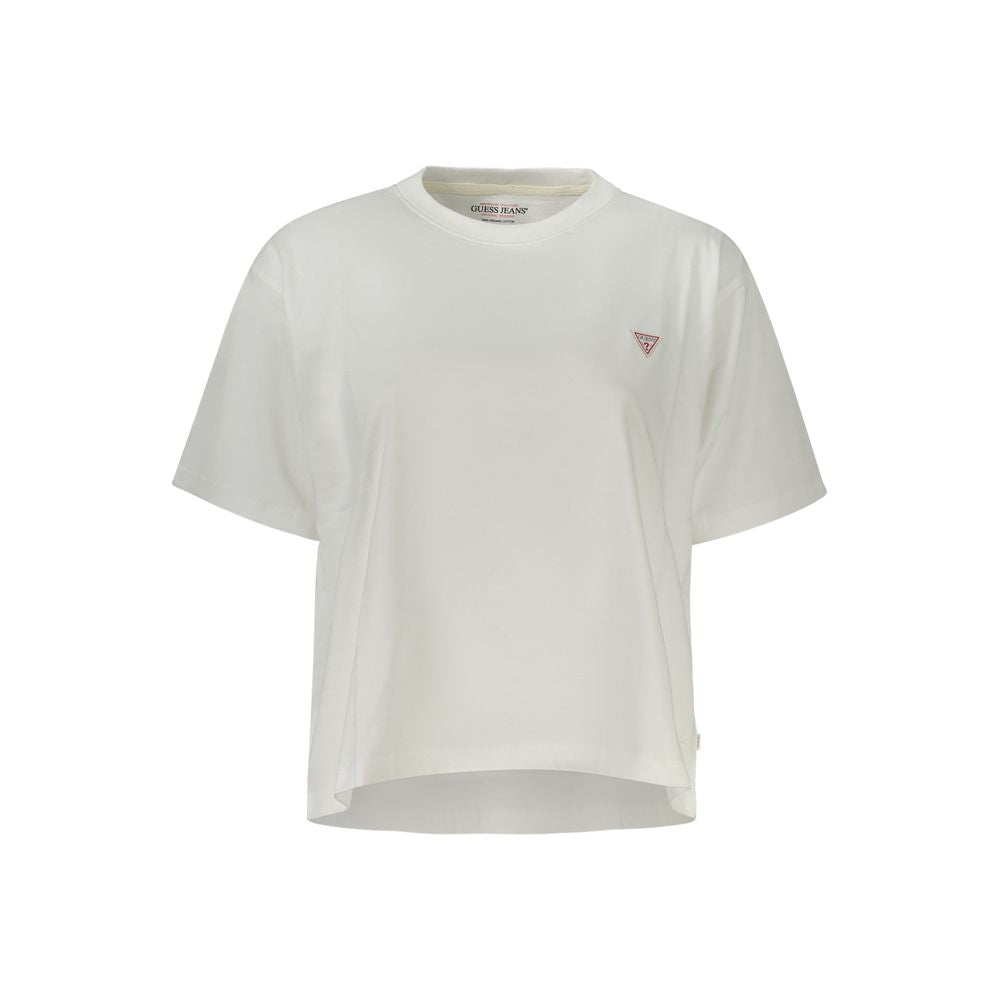 Guess Jeans Bianco Cotton Women T-Shirt - Luxury Boutique Co