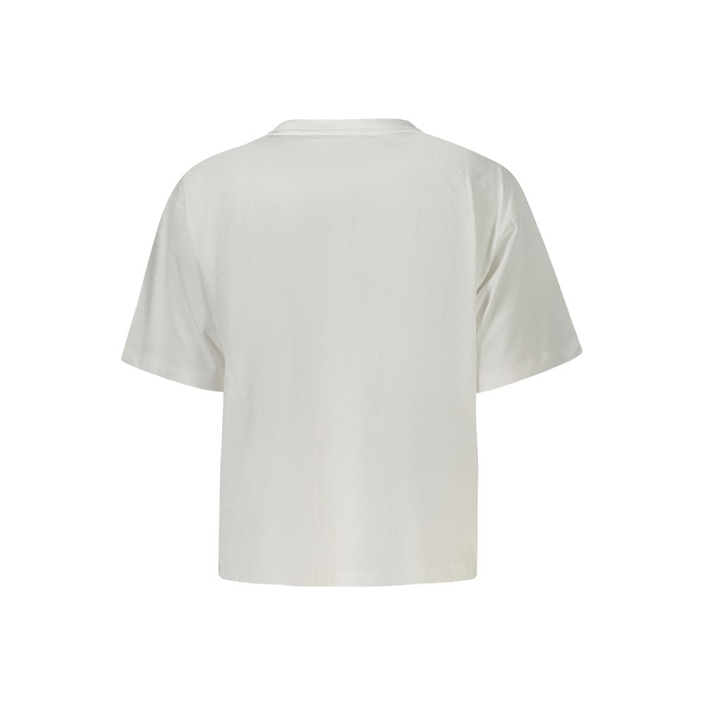 Guess Jeans Bianco Cotton Women T-Shirt - Luxury Boutique Co