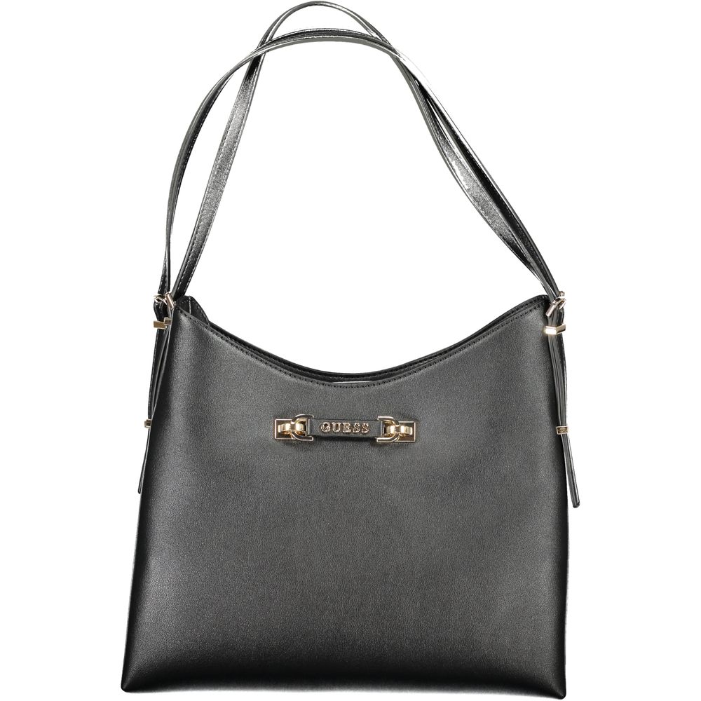Guess Jeans Black Polyurethane Women Handbag - Luxury Boutique Co